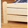 Postel z masivu KARLA 200x90 bílá