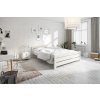 Postel z masivu KARLA 200x90 bílá