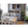 TV stolek Provence bílý K6P s dubovou deskou