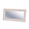 Masivní bílé zrcadlo METAL 22 (Barevné provedení Bílý vosk K17 -  tmavý vosk K02)