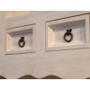 Masivní kredenc WHITE HOME Slim VIT104 (Barevné provedení Bílá patina K03 - tmavý vosk K02)