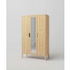 Skříň z masivu RETRO Spegel se zrcadlem (Barevné provedení Přírodní)
