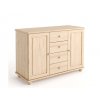 Komoda z masivu BIANCA Anabel (Barevné provedení Popel BN002)
