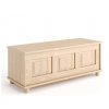 Úložná truhla BIANCA Brava z masivního dřeva (Barevné provedení Popel BN002)