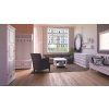 Masivní komoda WHITE HOME Slim COM106 (Barevné provedení Bílý vosk K17 -  tmavý vosk K02)