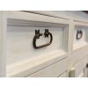 Masivní komoda WHITE HOME Slim COM110 (Barevné provedení Bílý vosk K17 -  tmavý vosk K02)