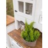 Masivní kredenc WHITE HOME Slim VIT111 (Barevné provedení Bílá patina K03 - tmavý vosk K02)