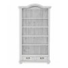 Rustikální knihovna WHITE HOME REG05 (Barevné provedení Bílý vosk K17 - Bílý vosk K17)