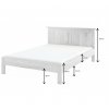 Postel WHITE HOME ACC01 160x200 cm (Barevné provedení Bílý vosk K17 - Bílý vosk K17)