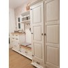 Rustikální předsíňová stěna WHITE HOME GAB01 (Barevné provedení Bílý vosk K17 -  tmavý vosk K02)