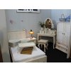 Rustikální skříň WHITE HOME SZY01/C s policemi (Barevné provedení Bílý vosk K17 - Bílý vosk K17)