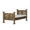 Selská postel NATURA ACC08 90x200 cm (Barevné provedení Tmavý vosk K02)