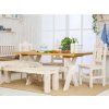 Rustikální jídelní stůl WHITE HOME MES16 nohy ve tvaru X (Rozměr stolu 200 x100 cm)