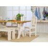 Rustikální jídelní stůl WHITE HOME MES16 nohy ve tvaru X (Rozměr stolu 200 x100 cm)