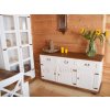 Bílá prosklená vitrína SWEET HOME VIT21HZ