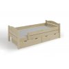 Postel z masivu MATĚJ se šuplíky