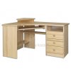 Rohový psací stůl z masivní borovice pravý