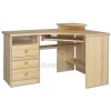 Rohový psací stůl z masivní borovice SKLADEM levý