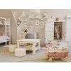 Rustikální knihovna WHITE HOME Slim REG106 (Barevné provedení Bílý vosk - K17)