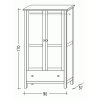 Šatní skříň rozměry