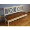 Rustikální lavice SWEET HOME BAX25 120 cm s úložným prostorem SKLADEM