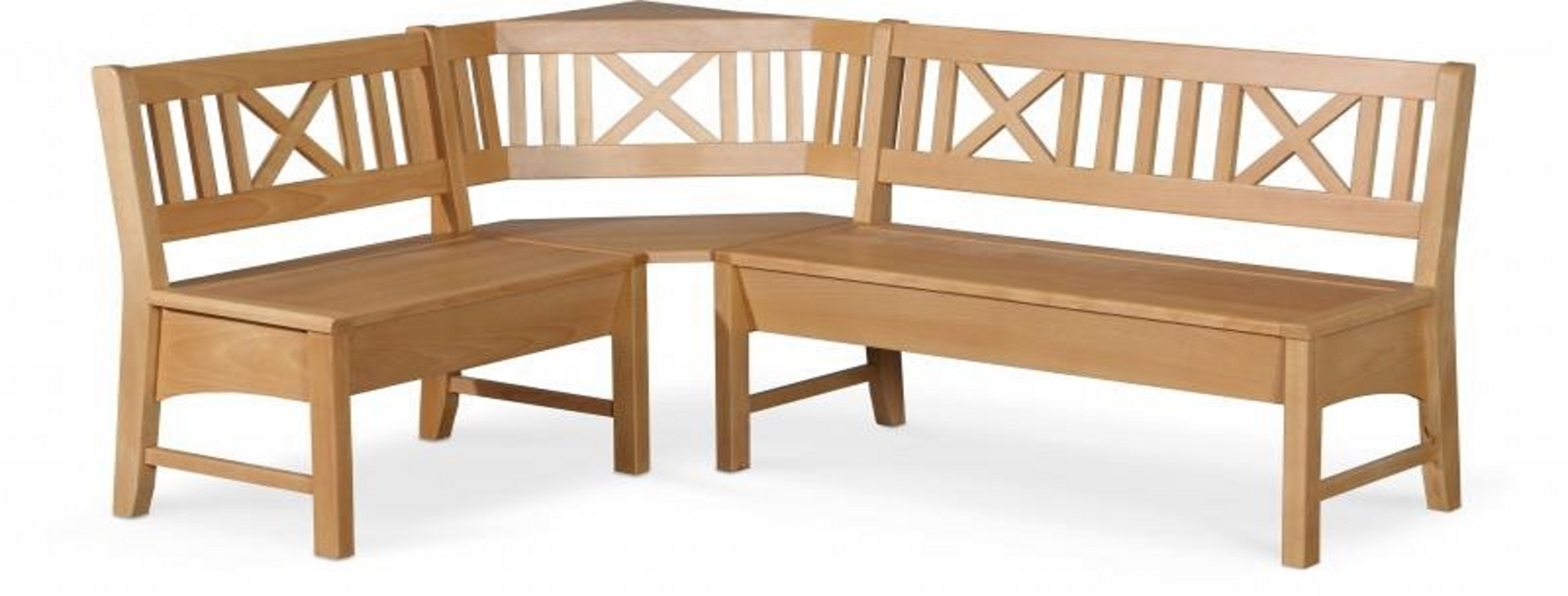 Dřevěná rohová jídelní lavice do kuchyně Berlin