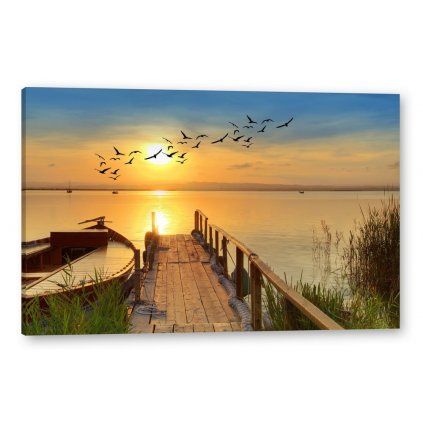 Tištěný Obraz na plátně Západ Slunce Art