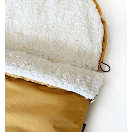 Dětský Fusak beránkový mini Hořčicový1