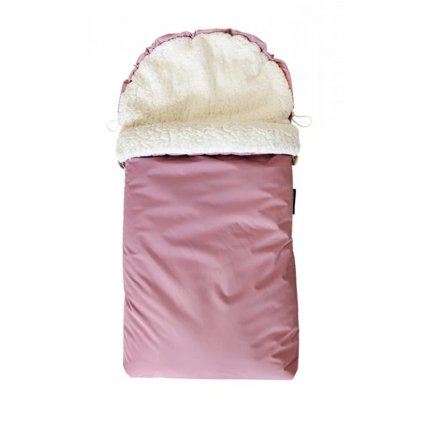 Dětský Fusak beránkový mini Starorůžový