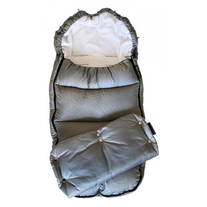 Fusak maxi a rukávník Šedý SET