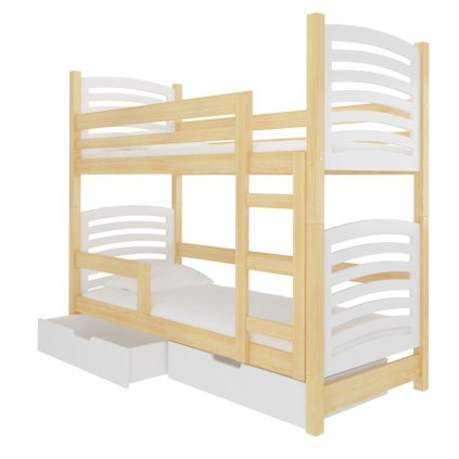 Patrová postel Osuna borovice bílá