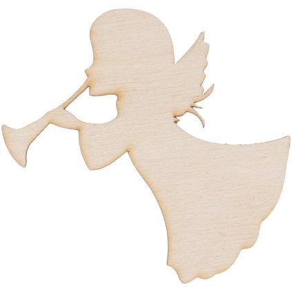 Dřevěný dekor ANDĚL ORNAMENT