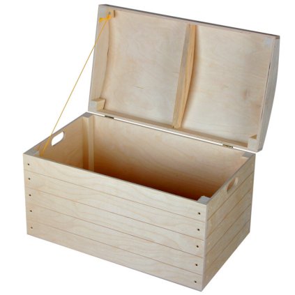 Velká dřevěná truhla v pirátském stylu