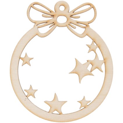 Dřevěný dekor, zdobení vánočního stromečku Gx43