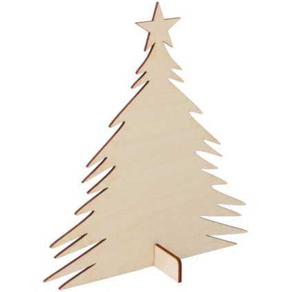 Dřevěný vánoční stromek na stojanu DEKOR GA05