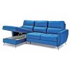 Luxusní rohová sedací souprava rozkládací Berlin modrá LC  Luxusní rohová sedací souprava rozkládací Berlin modrá LC