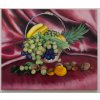Ovocný košík, originální ručně malovaný olejový obraz, olejomalba na platně, rozměr 60x50 cm