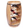 Dřevěný stojan na víno ve tvaru sudu, s kapacitou až 23 lahví "Dandi"