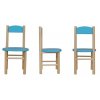 komplet modrý židličky