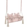 hustawka twins swing soft pink