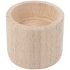 Dřevěný svícen kulatý 4cm