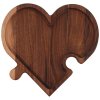 Podnos, dřevěná deska SRDCE puzzle sada1