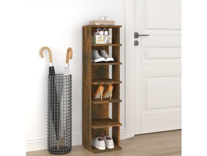 Botník kouřový dub 27,5x27x102 cm kompozitní dřevo 815972