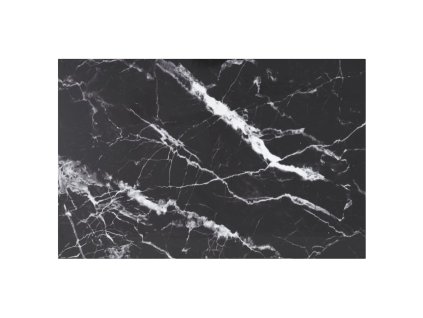 Stolní deska černá 100x62 cm 8 mm tvrzené sklo mramorový design 322275