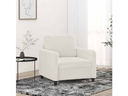 Křeslo krémové 60 cm samet 359430