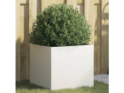 Truhlík bílý 42 x 40 x 39 cm ocel 841549