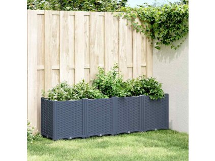 Zahradní truhlík modrá šedá 160 x 40 x 53 cm PP 367856