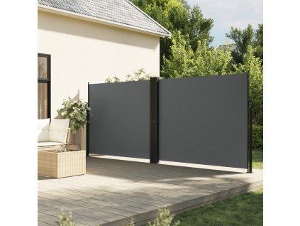 Zatahovací boční markýza antracitová 160 x 1 200 cm 4004823