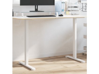 Rám stojacího stolu bílý (94–135) x 60 x (70–114) cm ocel 4005340