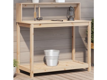 Přesazovací stůl s policemi 108x50x109,5 cm masivní borovice 832412